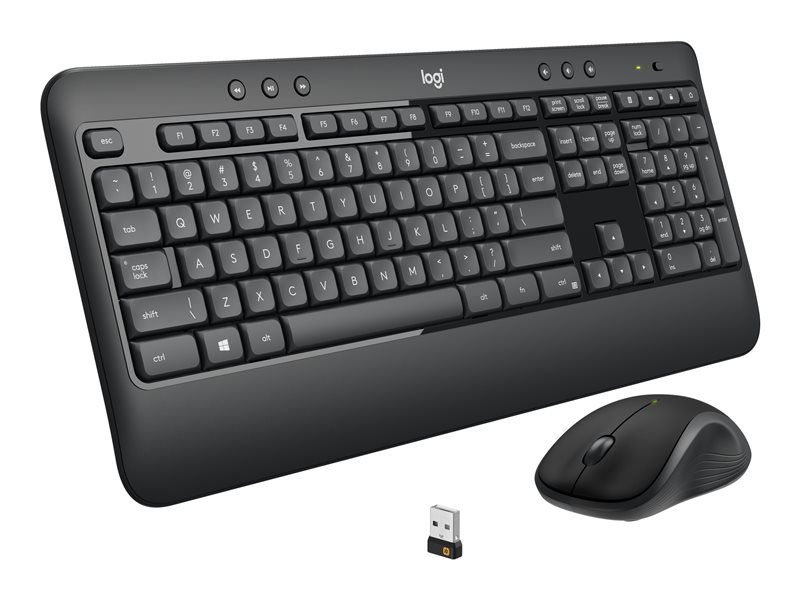 Logitech MK540 Advanced - keyboard and mouse set - QWERTY - English - carbon Input Device