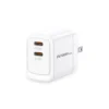 Argomtech 40W Dual Type-C PD Fast Wall Charger - ARG-AC-0132WT