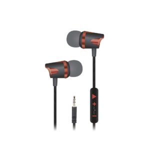 Unno Tekno SoulBuds 3.5mm W/ Mic Red HS7009RD