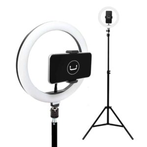 Unno Tekno LED Ring Light 10" w/ Stand PH1802BK
