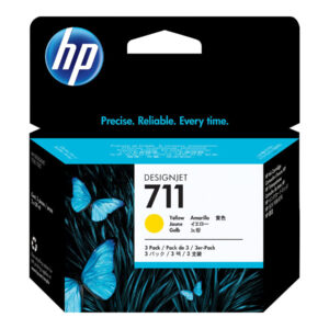 HP 711 - 3-pack - 29 ml - yellow - original - DesignJet - ink cartridge - for DesignJet T100, T120, T120 ePrinter, T125, T130, T520, T520 ePrinter, T525, T530
