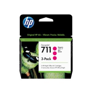HP 711 - 3-pack - 29 ml - magenta - original - DesignJet - ink cartridge - for DesignJet T100, T120, T120 ePrinter, T125, T130, T520, T520 ePrinter, T525, T530