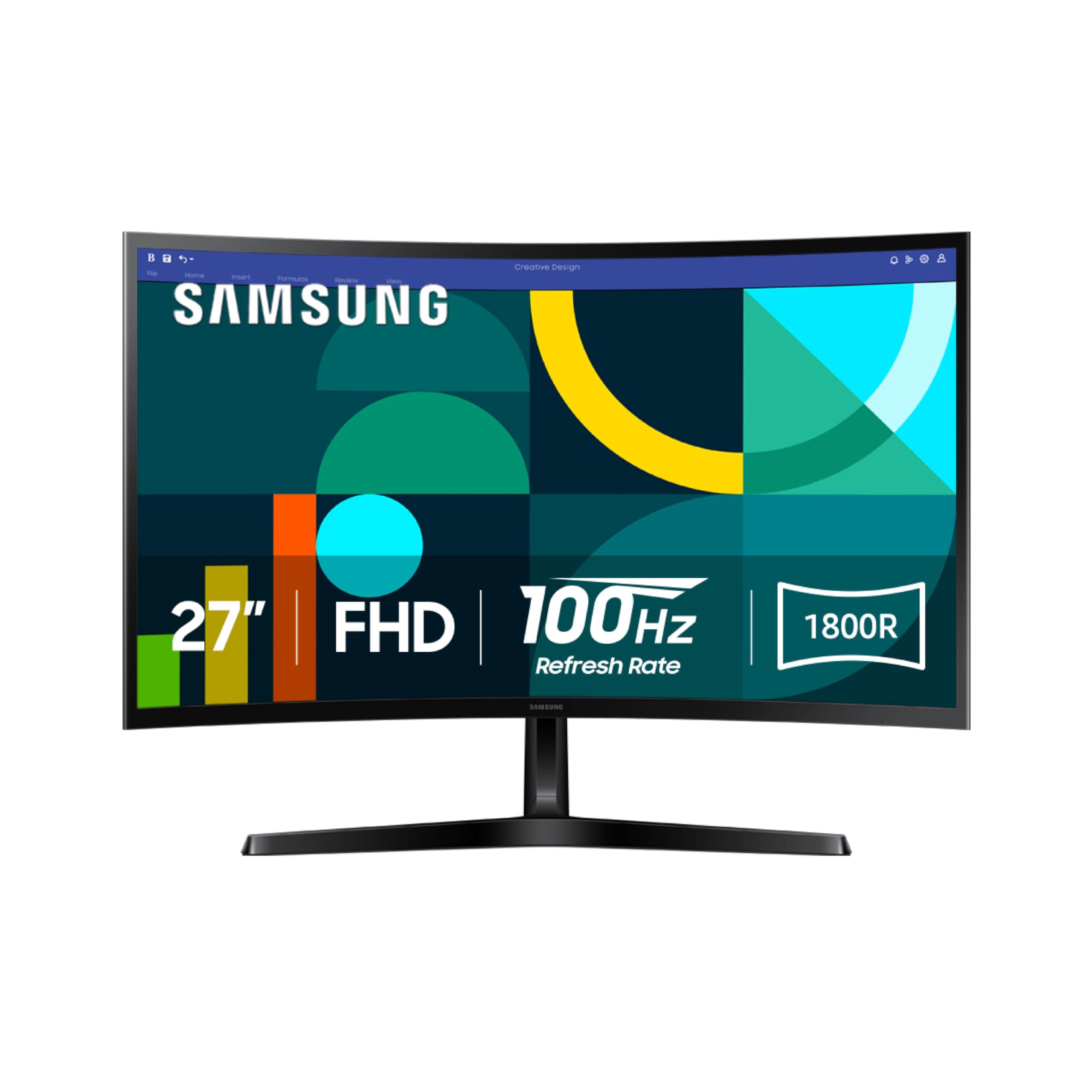 Samsung Essential S3 S27D366GAN - LED monitor - curved - Full HD (1080p) - 27"