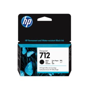 HP 712 - black - original - DesignJet - ink cartridge