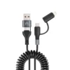 ArgomTech Cable 4-IN-1 60W Fast Charge & Sync Dura Coil 1.5M/6FT