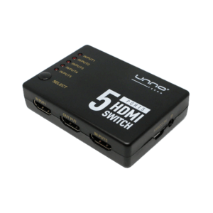 Unno Tekno 5 PORTS 4K HDMI Switch - HB1203BK