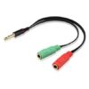 Imexx Cable 14840 3.5MM (F) to 3.5MM (M) dual Splitter 14840