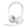 Logitech H390 Wired Headset for PC/Laptop, Off-white - headset - USB-A