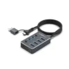 ArgomTech One Axess 2-in-1 Type-C/USB 3.0 to 4-Port USB 3.0 Hub with Switches
