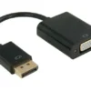 Cableader Adapter DP to VGA Male to Female  (Black)